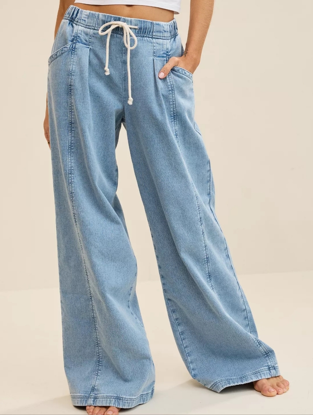 Aerie NWOT Daydream Denim Stretch Trouser